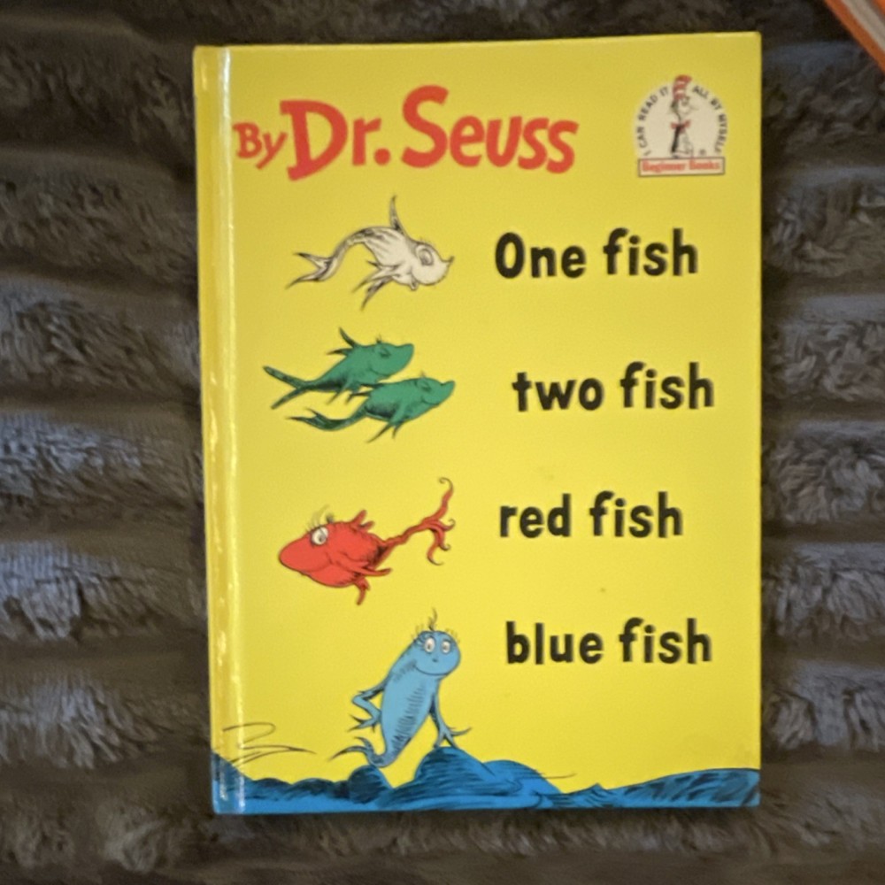 One Fish Two Fish Red Fish Blue Fish by Dr. Seuss, Beginner Books, Hardcover