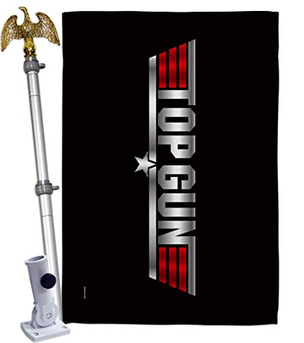 Top House Flag Eagle Set Armed Forces Navy USN Seabee United State American M...