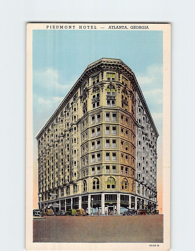 Postcard Piedmont Hotel Atlanta Georgia USA