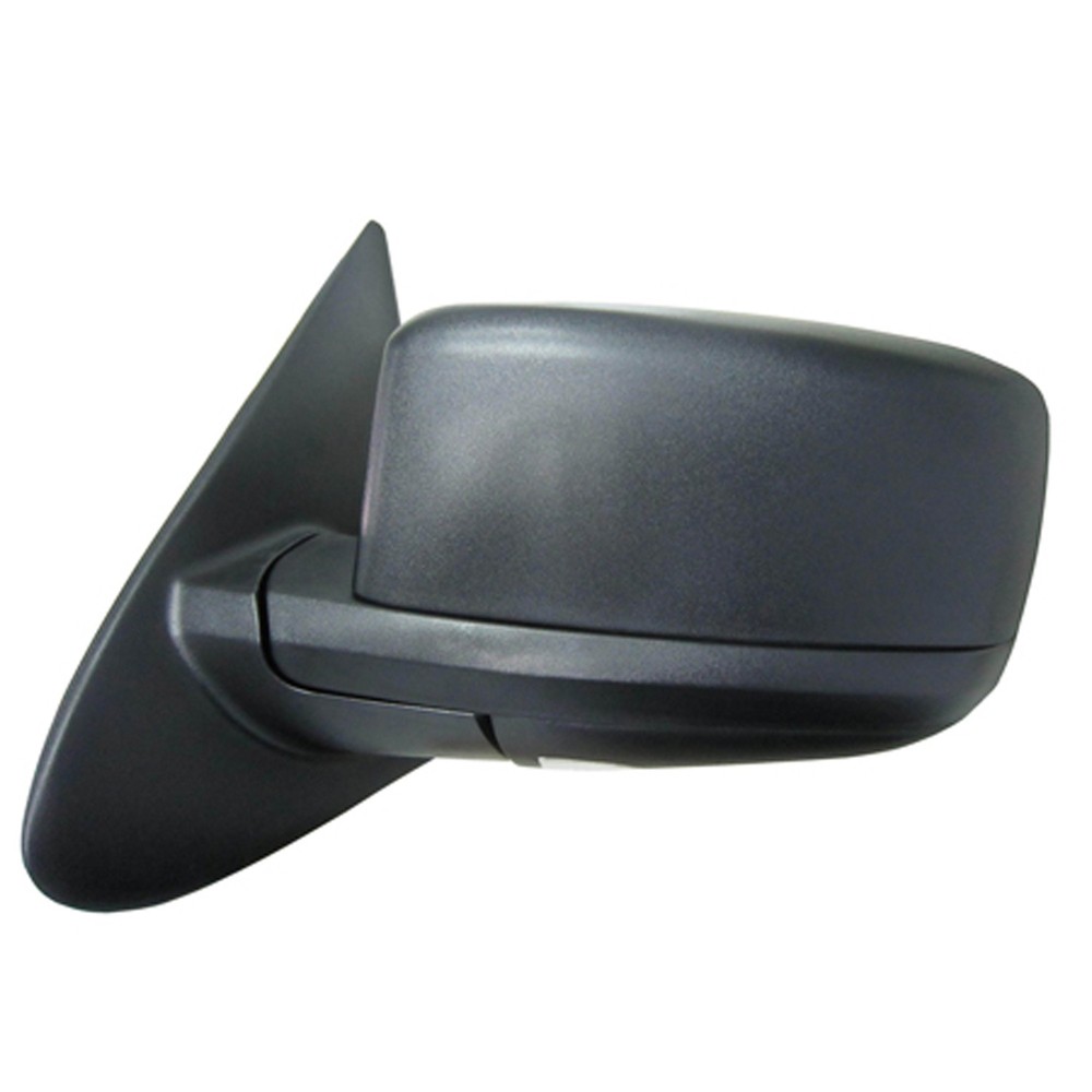 Unpainted Power Flat Driver Side Door Mirror Heated Manual Folding 128-00728L