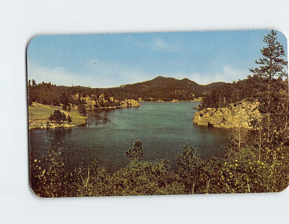 Postcard Stockade Lake Custer State Park South Dakota USA