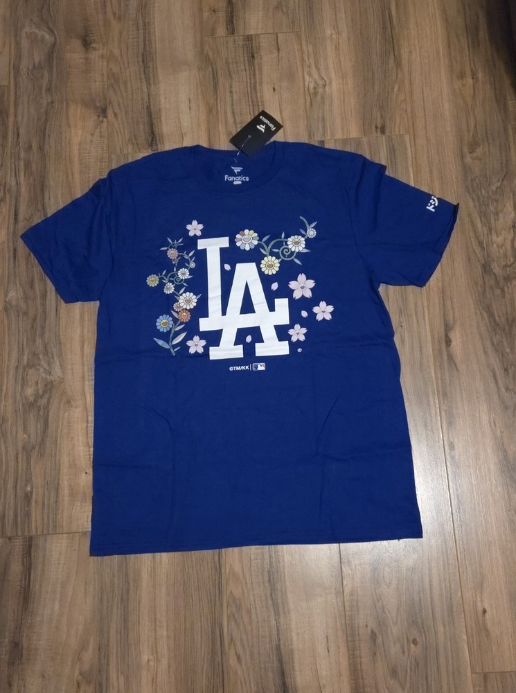 Takashi Murakami Fanatics Complex LA Dodgers Blue T Shirt L Brand New