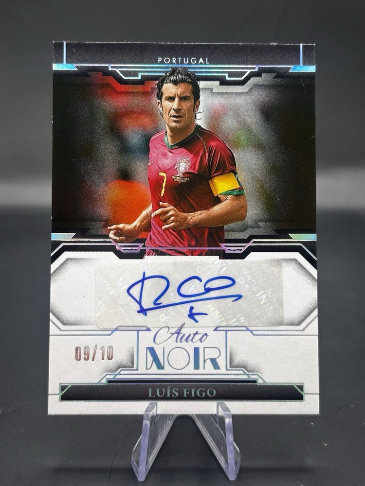Panini Noir Luis Figo Auto /10 Portugal