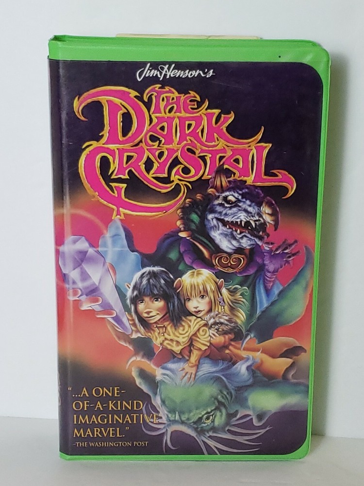 Dark Crystal 1994 VHS Jim Henson Green Clamshell Case Vintage