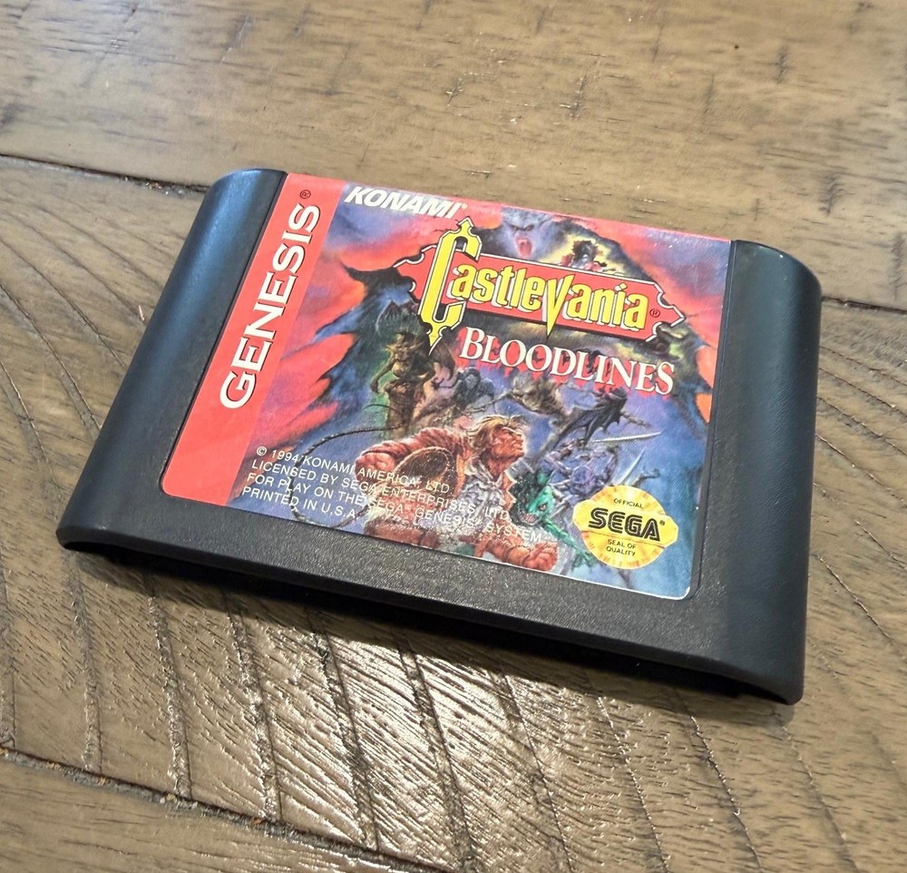 Castlevania: Bloodlines Mexican Made Sega Genesis) Cartridge Only Tested