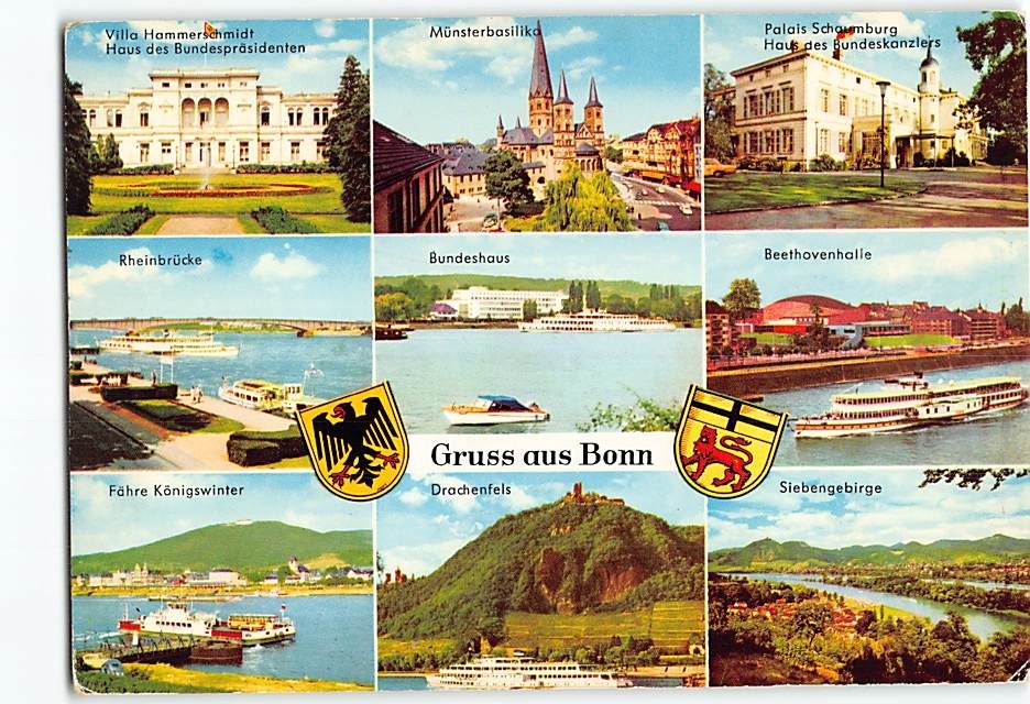 Postcard Scenes & Views Bonn Germany