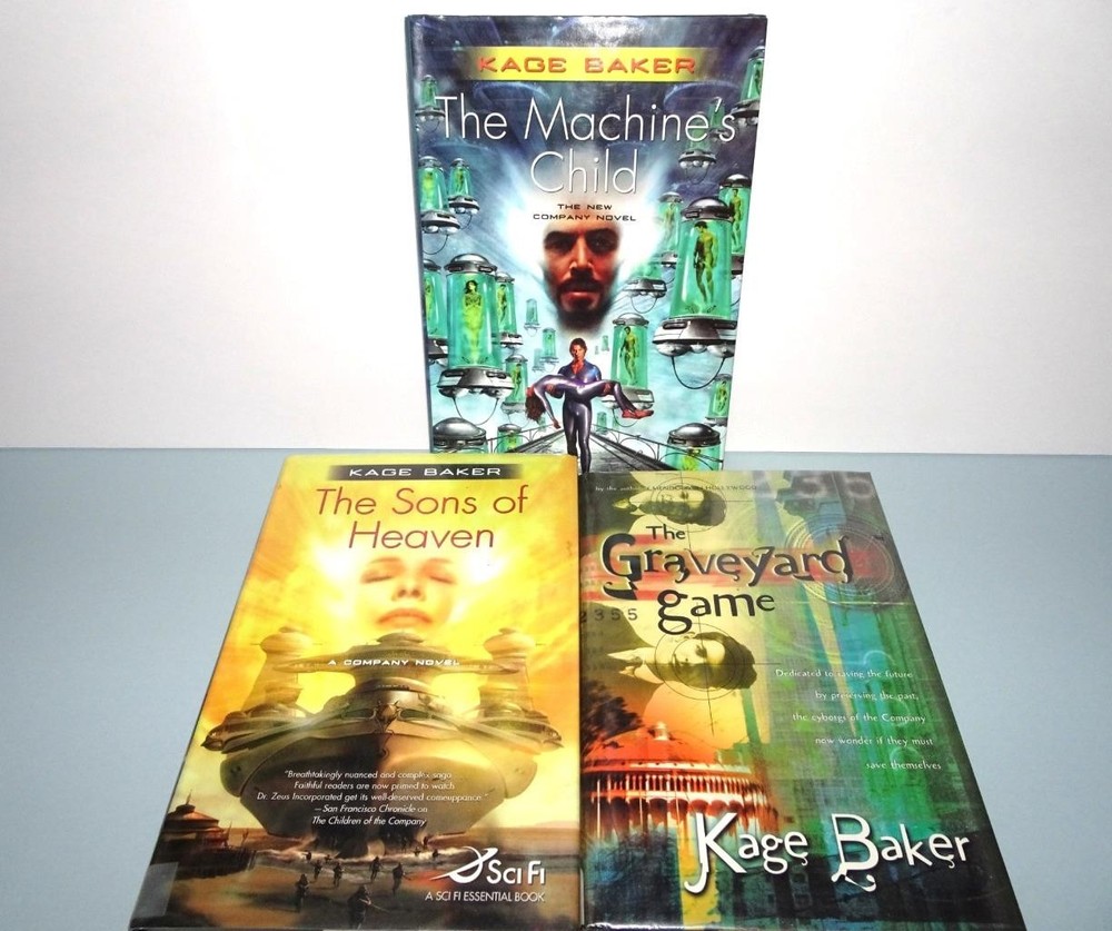 Lot of 3 Company Novels by Kage Baker Sci-Fi Hardcovers Graveyard Game