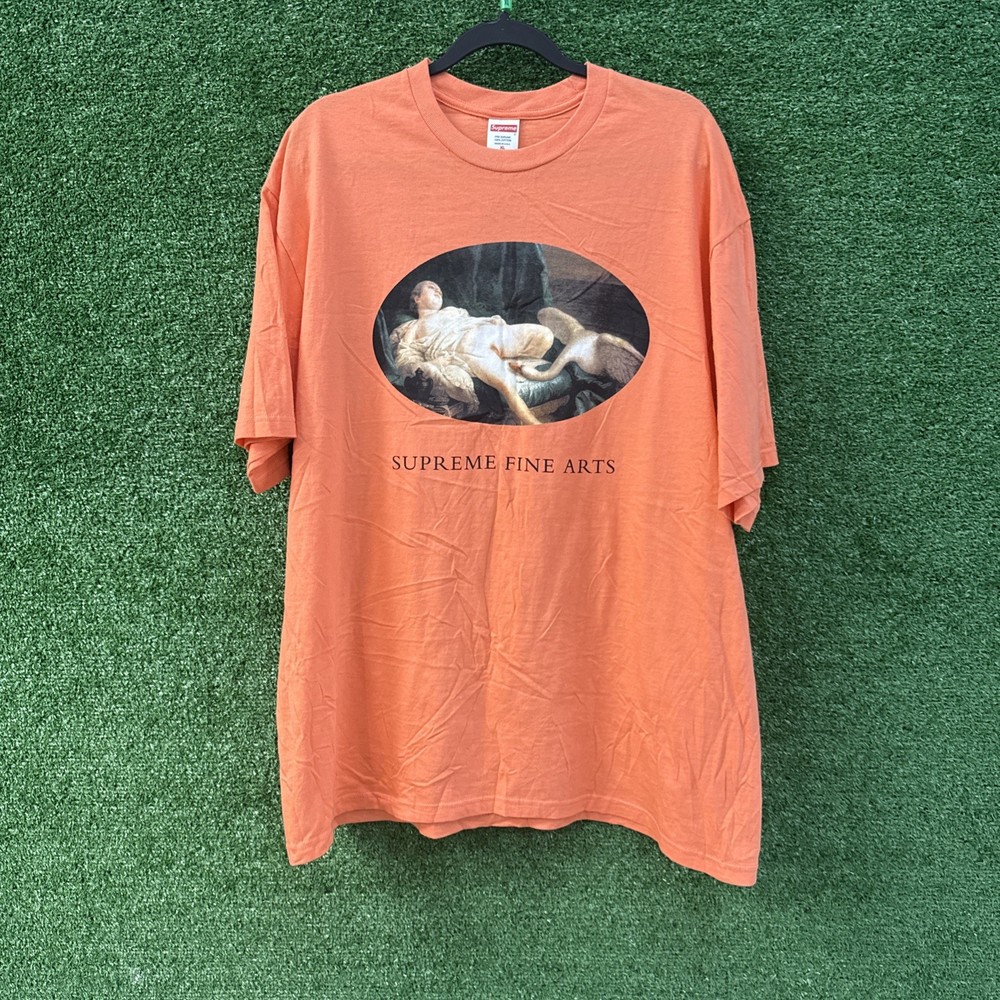 Supreme Leda and the Swan Tee in Neon Orange from the Spring/Summer 2019 XL