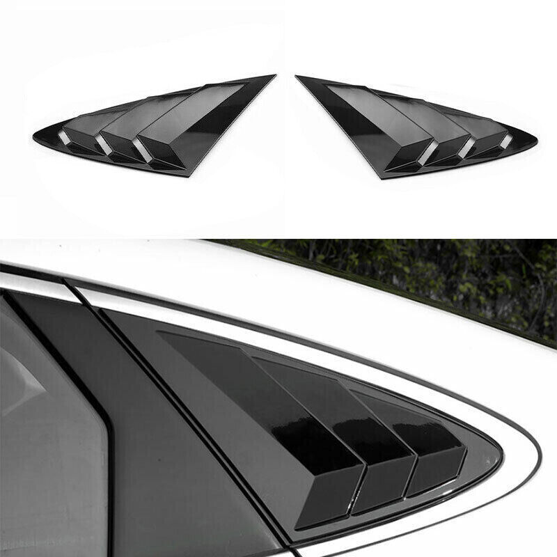 For Hyundai Sonata 2020-2025 Gloss Black Side Window Vent Louver Shutter Cover