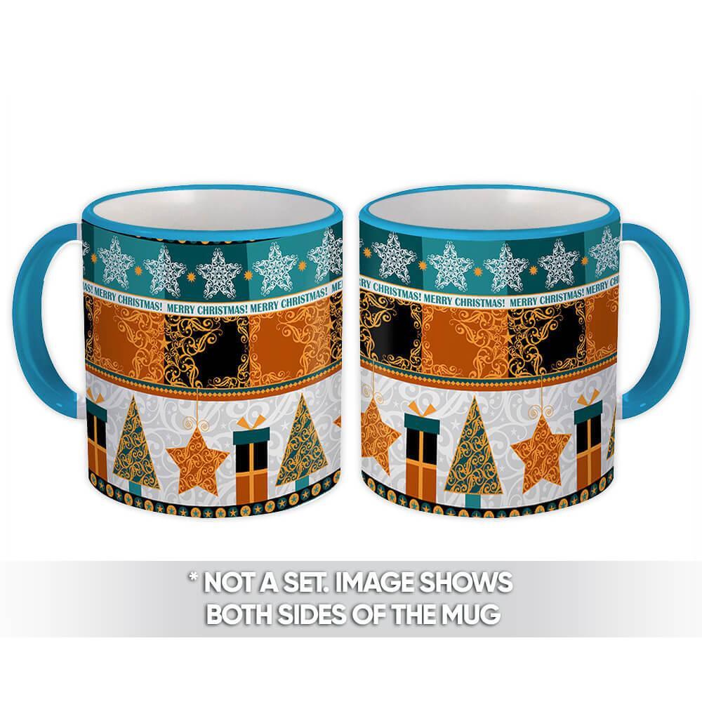 Christmas Tree Snowflake Tracery Mug for Holiday Home Decor