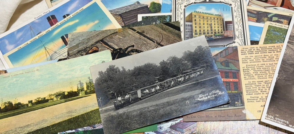 Vintage Postcards Lot~32 Lincoln-Rutledge Penn Hotel  Queen Mary New Orleans +