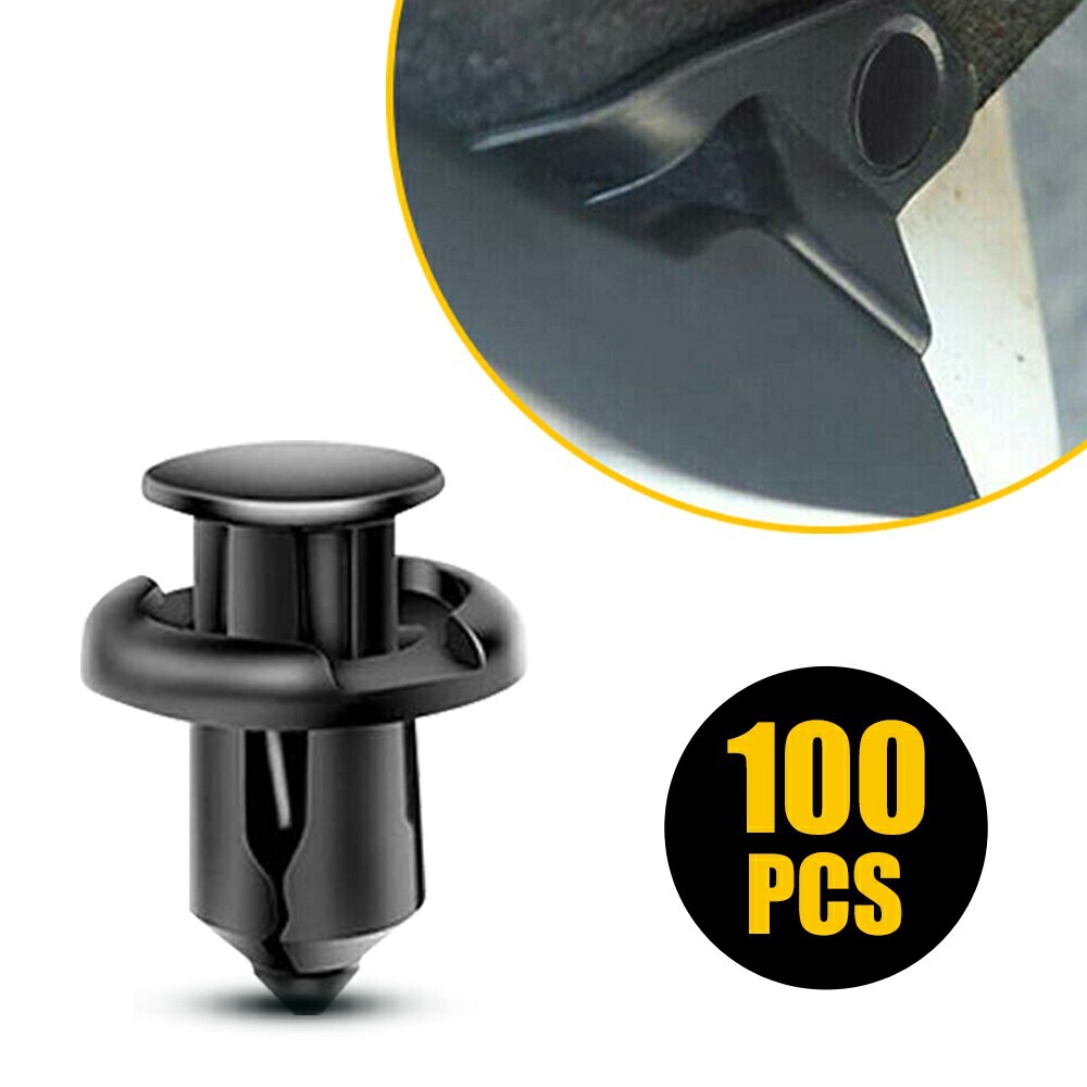 100 PCS Bumper Fender Hood Moulding Side Garnish Grille Retainer Clip Fits Honda