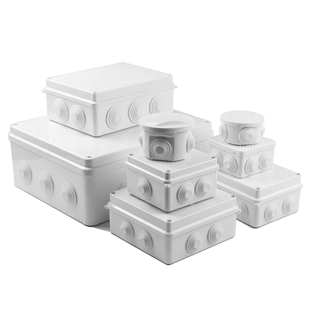 Plastic Electrical Junction Box Reversed Holes Waterproof ABS Project Enclosure-image