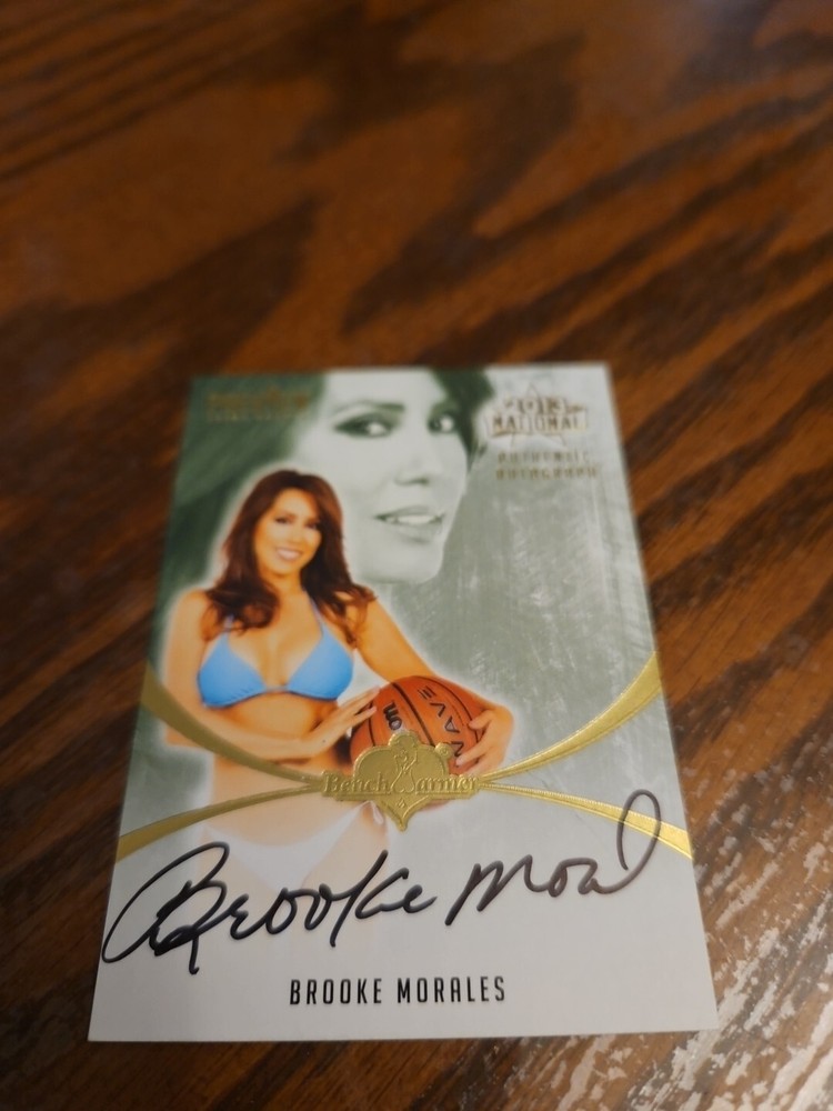 Benchwarmer 2013 Brooke Morales National Autograph Gold Foil PREVIEW Playboy