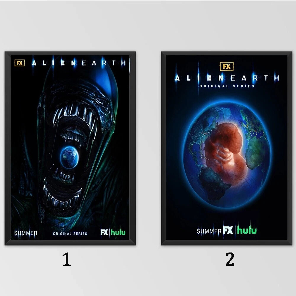 Alien Earth Poster - Sci-Fi Wall Art for Home Decor