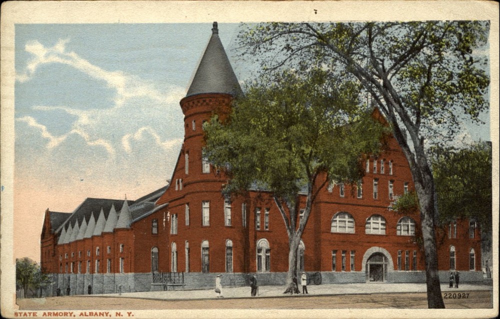 State Armory Albany New York NY mailed 1919 vintage postcard