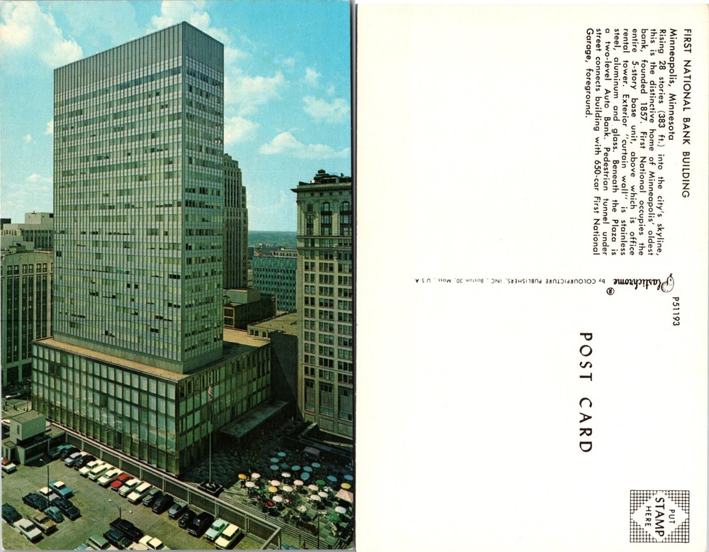 First National Bank Building Cleveland Ohio OH Postcard