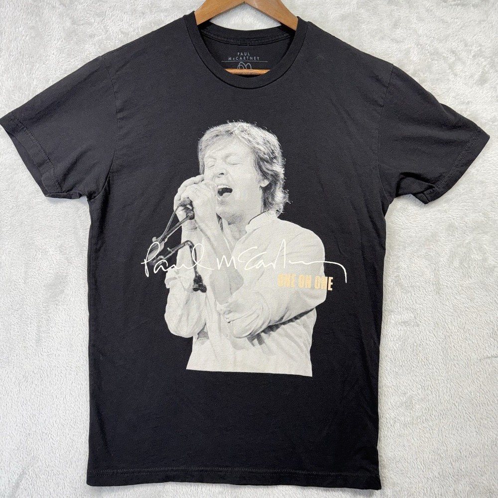 PAUL MCCARTNEY One On One Tour 2016 Concert T Shirt Mens Small Black Band