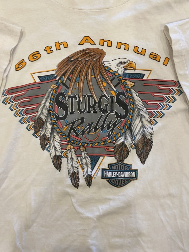 VTG 1996 Sturgis Black Hills Rally Harley Davidson Single Stitch XL T Shirt