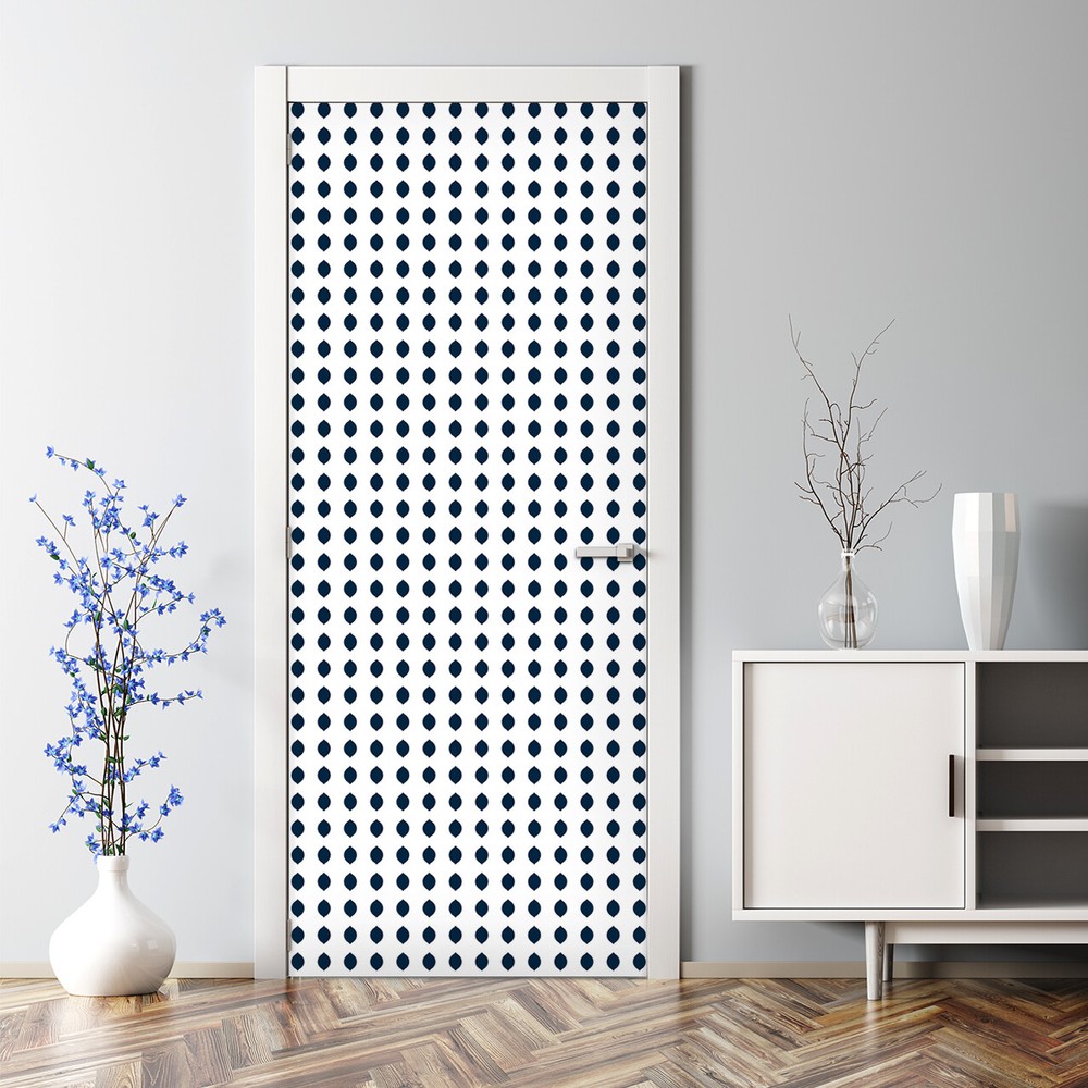 Minimalist geometric pattern art adhesive door sticker