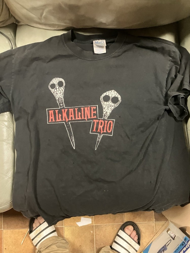 Vintage 2005 Alkaline Trio Fundraiser Tshirt For The Syrenthia Savio Endowment