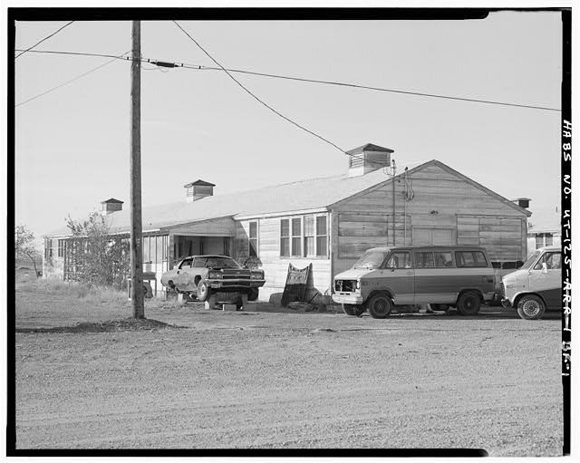 Wendover Utah 1970s Air Force Base Airmen's Dormitory Van Truck Building