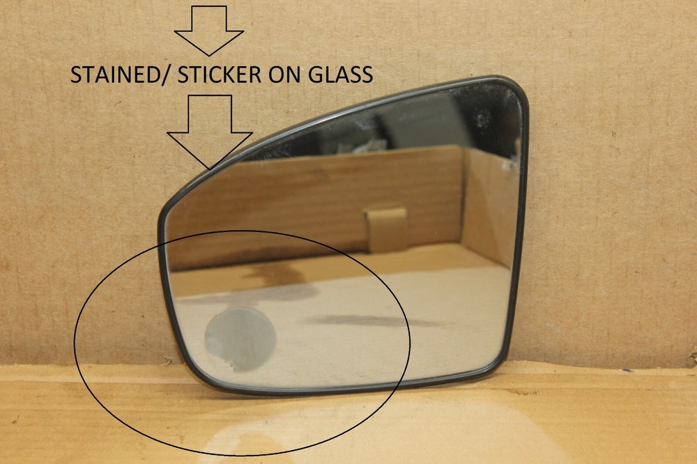 OEM 2009-2014 NISSAN MURANO DRIVERS SIDE MIRROR GLASS LH (STAINED) (G58)
