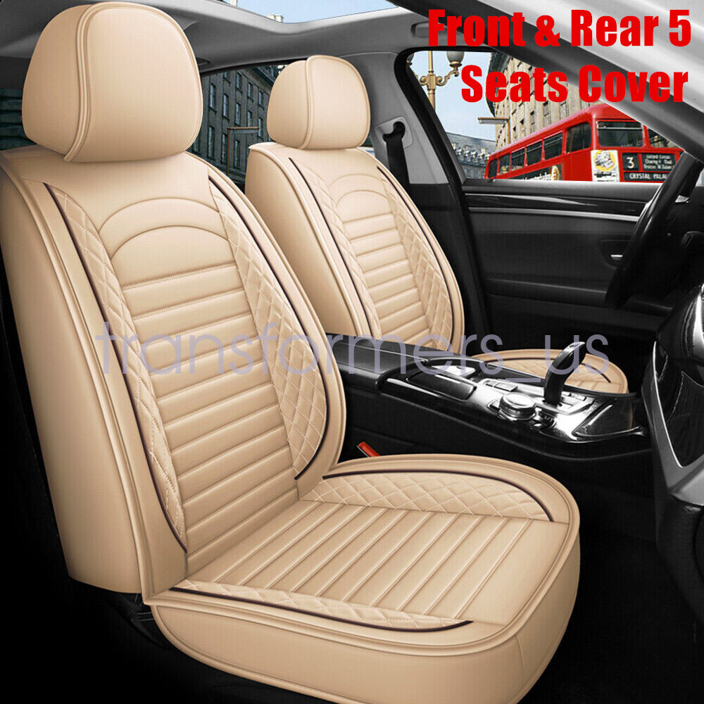For JEEP Grand Cherokee 2011-2020 Car 5-Seat Covers PU Leather Full Set Cushion