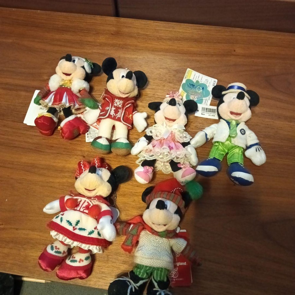 Mickey Mouse plush toy set of 7 #5def9a