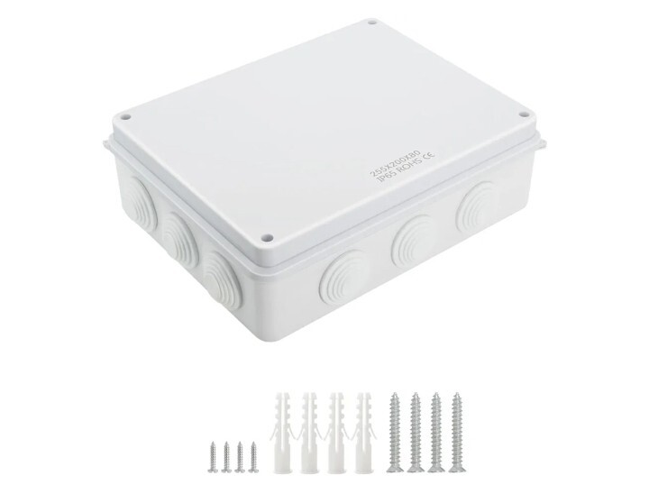 Junction Box, ABS Plastic IP65 Waterproof and Dustproof, Universal Electrical...