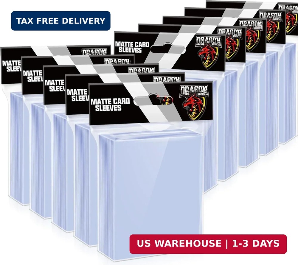 1000 Counts Card Sleeves Top Loaders for Trading Cards, Penny Soft Sleeves Baseb