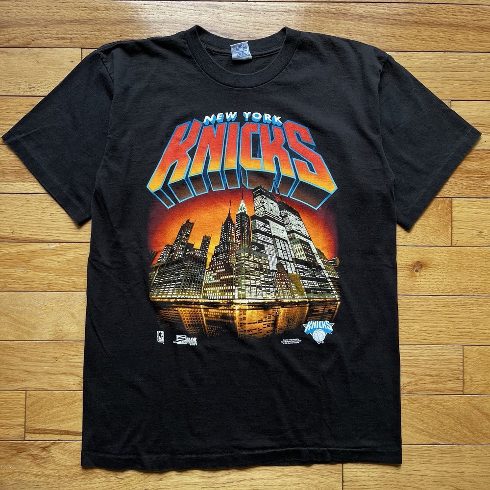 1992 Salem Sportswear New York Knicks Skyline Tee Size XL RARE NBA FINALS OG