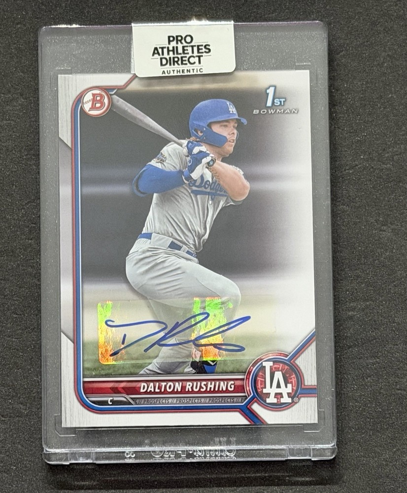 Dalton Rushing - 2022 1st Bowman Draft #BD-84 - Pro Athletes Direct Auto