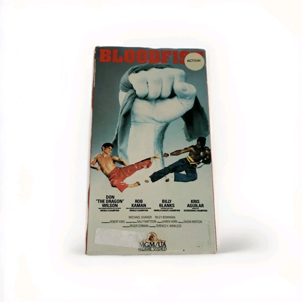 Bloodfist VHS 1989 Don The Dragon Wilson Billy Blanks Action Martial Arts Rare
