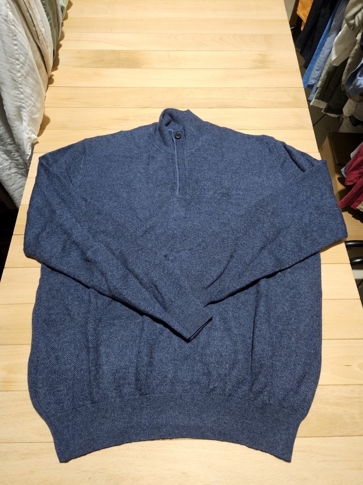 Ermenegildo Zegna Men's 100% Cashmere Sweater Size 54 Made in Italy