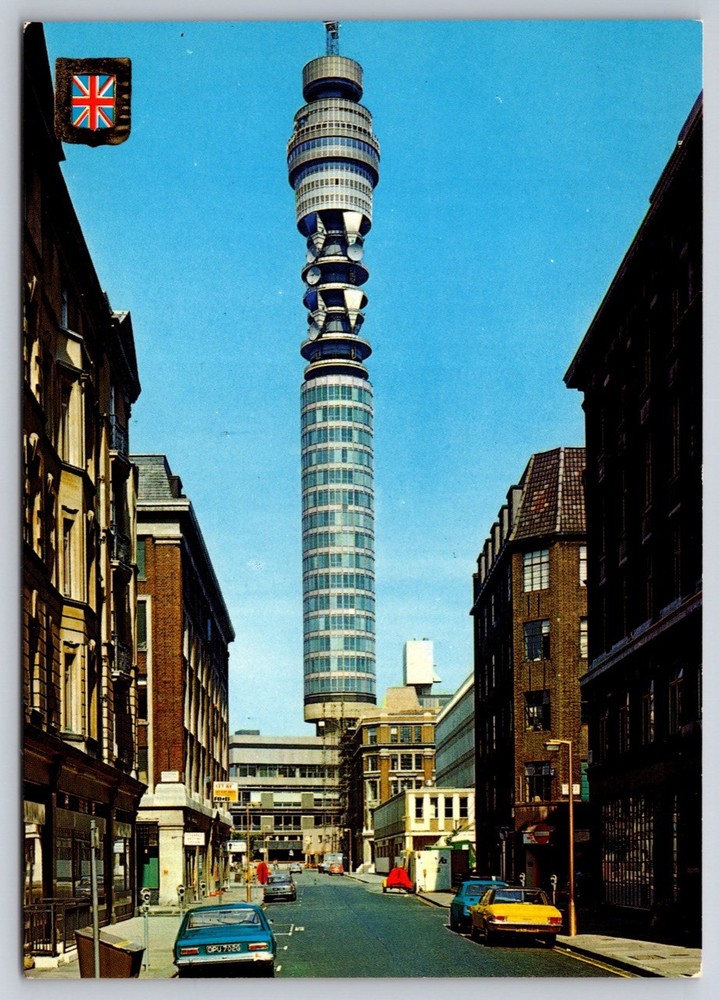 Postcard Post Office Tower London Street View England