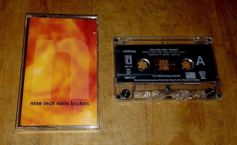 NINE INCH NAILS BROKEN VINTAGE CASSETTE TAPE TRENT REZNOR HALO FIVE RARE 1992 🔥