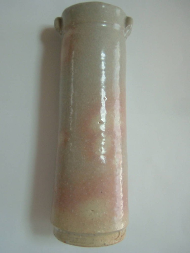 Hagiyaki Ceramic Vase Pink 2.8