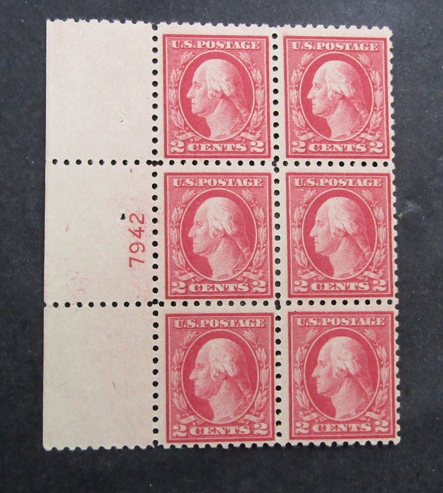 nystamps US Washington Plate Block Stamp # 463 MNH $250 P # Block   Y29x3544