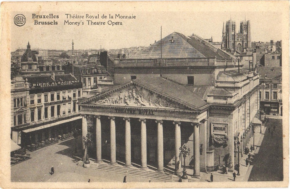 Brussels, Belgium Theatre Royal de la Monnaie Opera Postcard