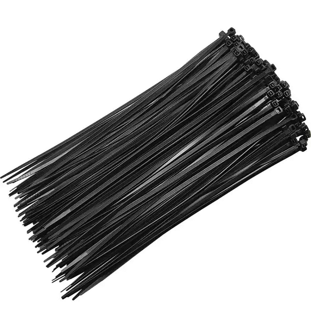 1000 Black Nylon Self-Locking Zip Ties Heavy Duty Cable Ties