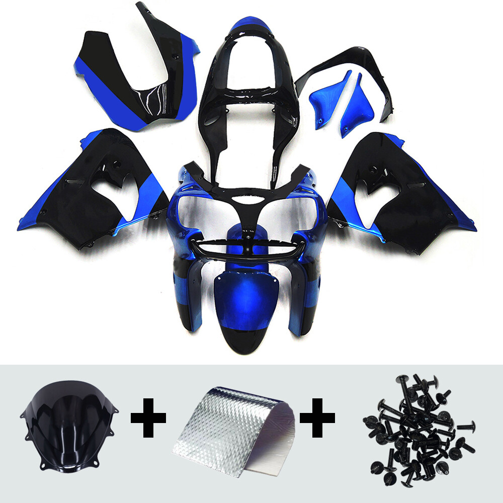 Blue Bodywork for 2000 2001 Kawasaki Ninja ZX9R 00 01 ABS Plastic Fairing Kit