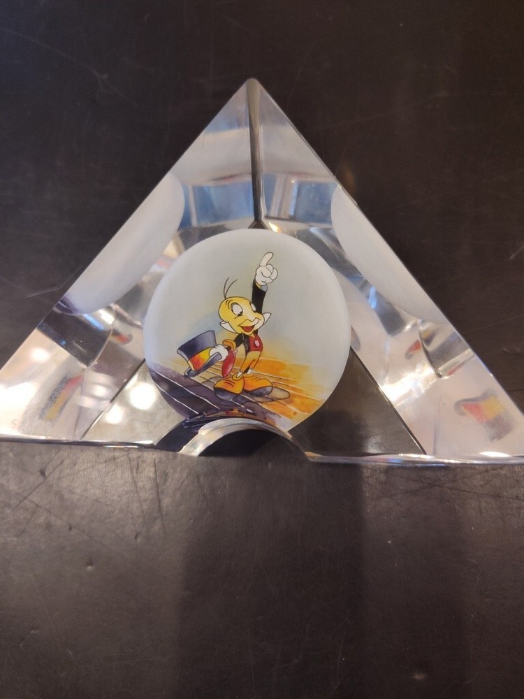DISNEY JIMINY CRICKET GLASS SCULPTURE 162/495