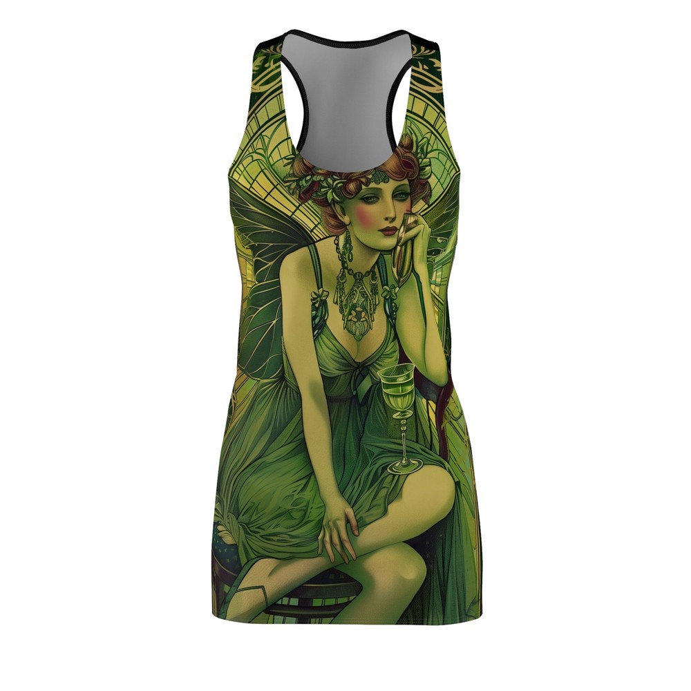 Absinthe Fairy Women's Racerback Dress, Goth Victorian, Art Nouveau-image