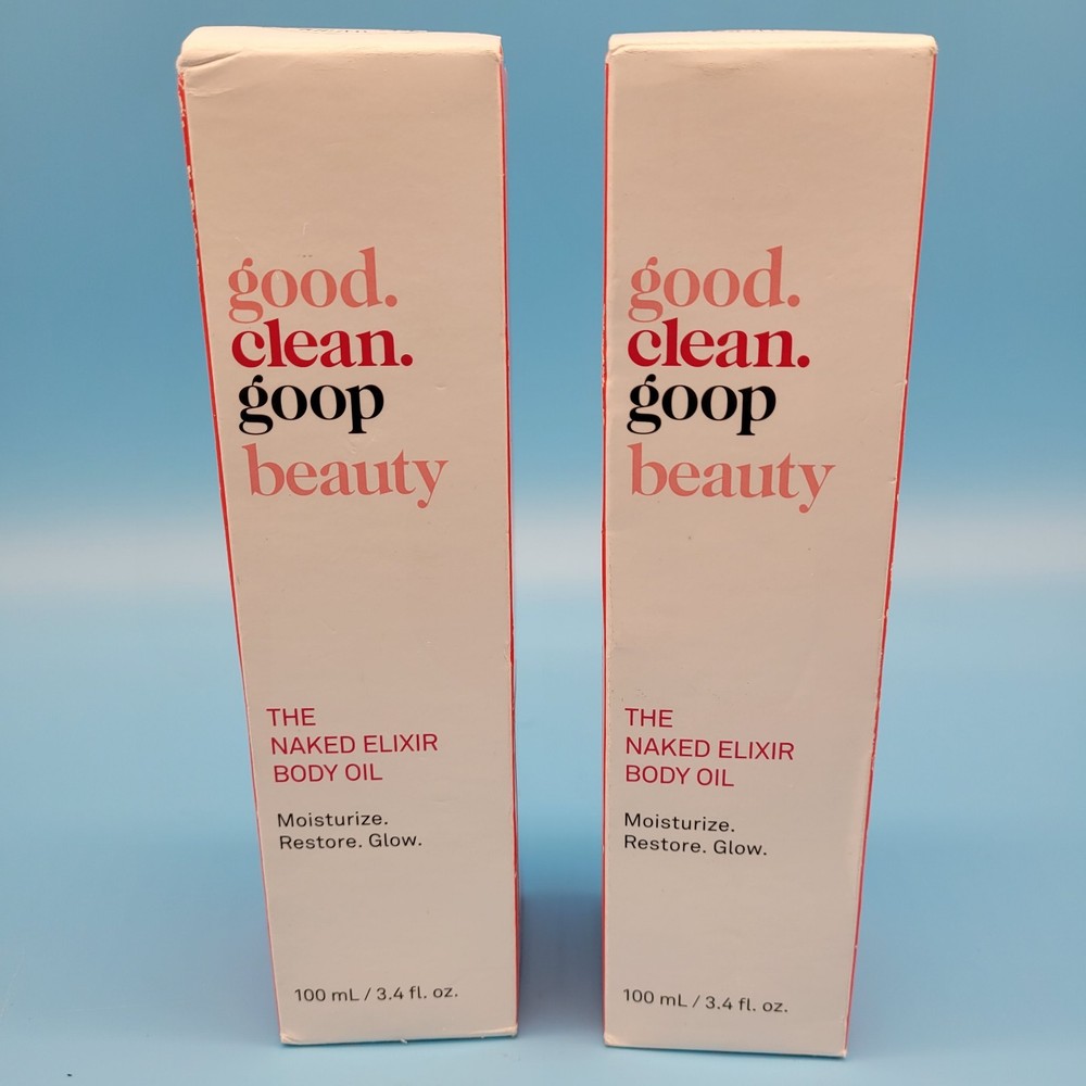 Good Clean Goop Beauty The Naked Elixir Body Oil 100ml/3.4oz~2 Pack~NEW!