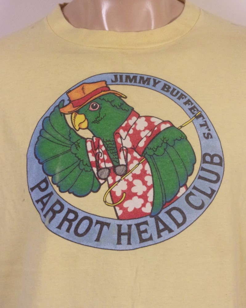 vintage 80s single stitch Jimmy Buffett Parrot Head Club T-Shirt Tour sz XL