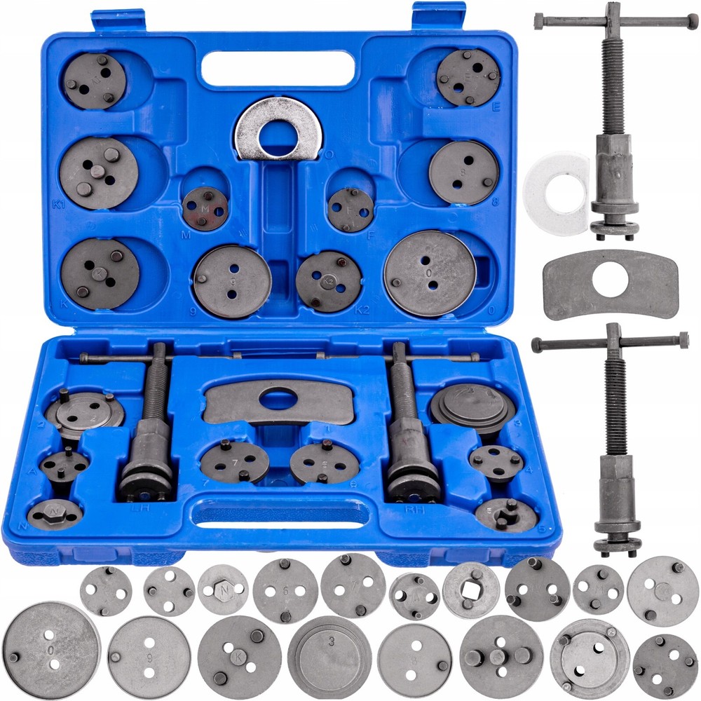 Brake Piston Resetter Set Car Caliper Rewind Service Tool Kit Universal 22 Pcs