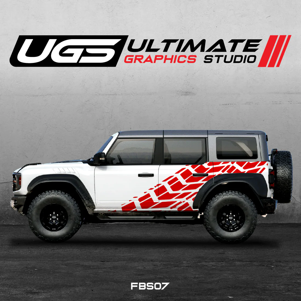 Ford Bronco Tire Mark side Graphics