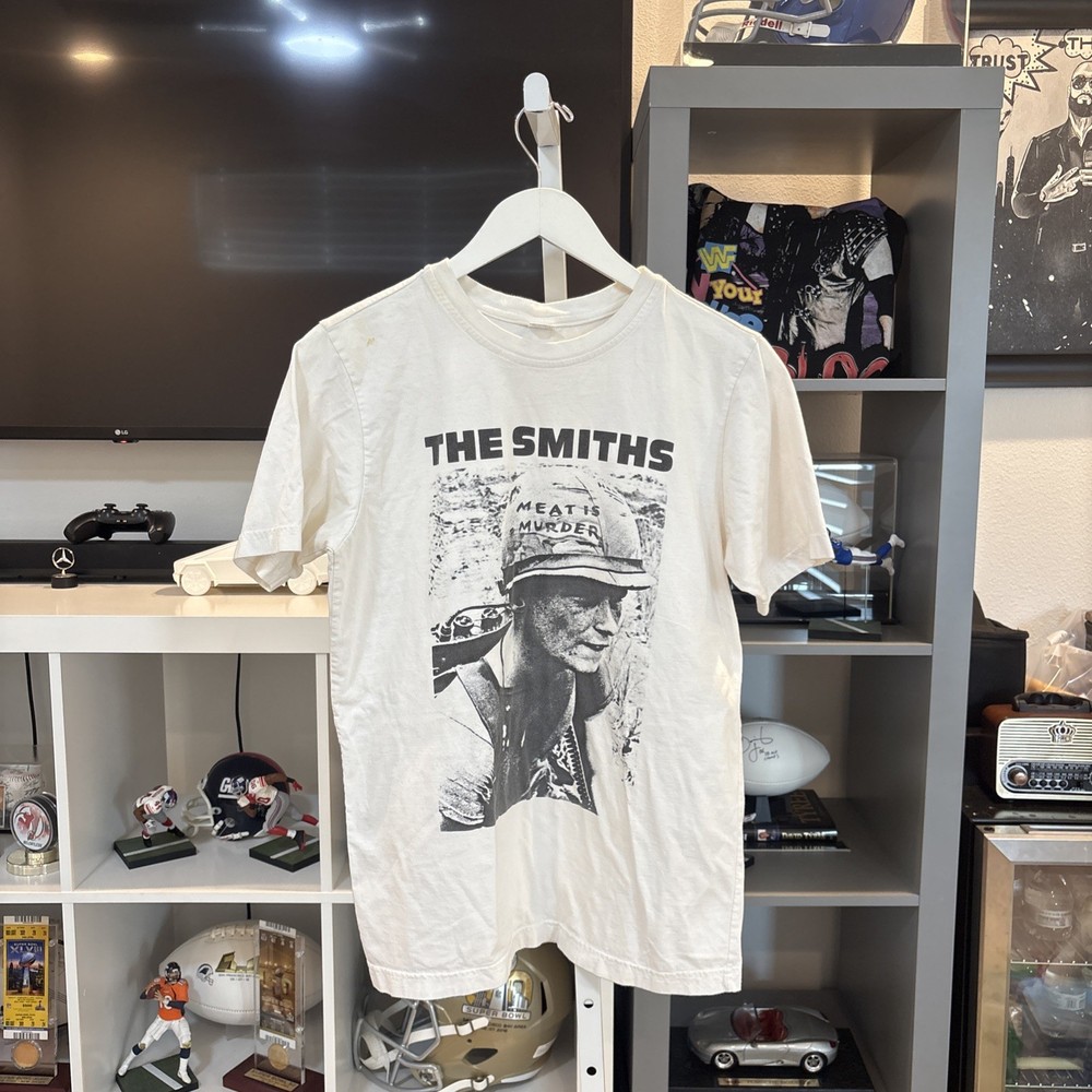 *RARE* Vintage 90s The Smiths Meat Is Murder Canyon Euro Print Graphic Tee Shirt