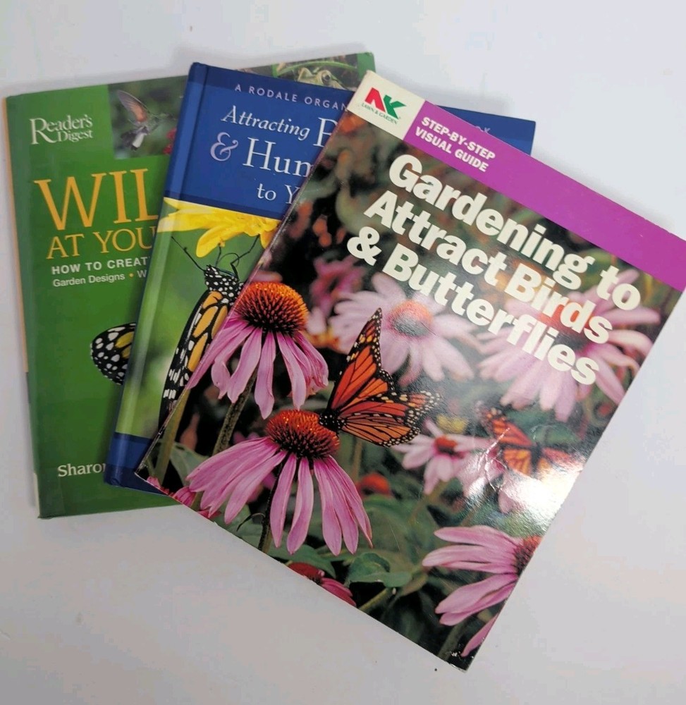 Lot Of 3 Butterfly Books Wildlife At Your Back Door Attracting Butterflies